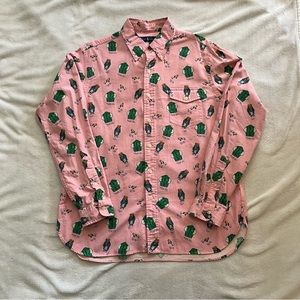 Polo Bear Button Down - Pink - Longsleeve - Large